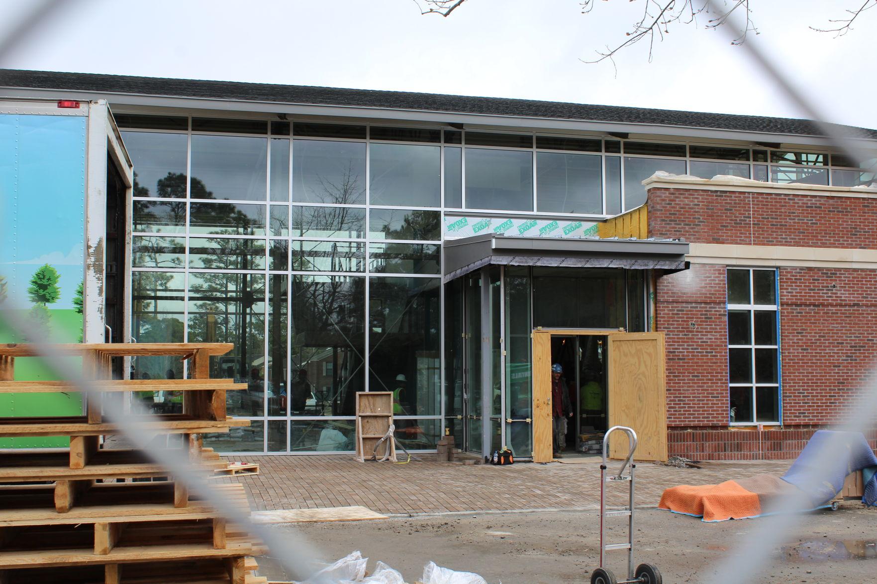 The Hub dining hall is currently under construction and is set to be complete this year.