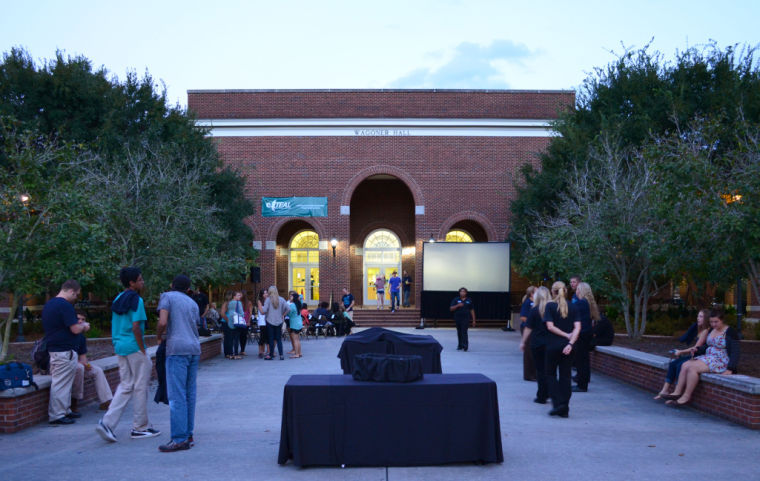 Members of the UNC Wilmington community gathered at Wagoner Hall Wednesday night, September 18 to pay tribute to Hubert Simpson. Simpson, a former worker at Wagoner Hall, died in a car crash last summer.