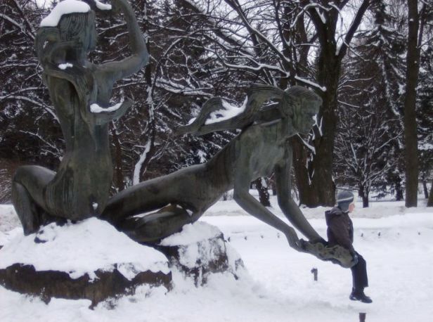 Cilano took this picture of a fountain on her first day in Belarus, at a park in Minsk. She and other faculty members shared their experiences in closed-door countries at a Big Read event hosted by Randall Library.