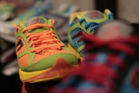 Newton running shoes are displayed in the shoe department at Deka, a women's activewear store in Chicago, Illinois, on September 28, 2012. (Chris Walker/Chicago Tribune/MCT)