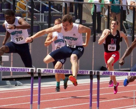 UNCW hurdlers compete during the Bill Carson Invitational earlier this month.