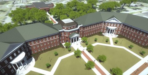 An artists rendering of what the university plans for the building to look like.