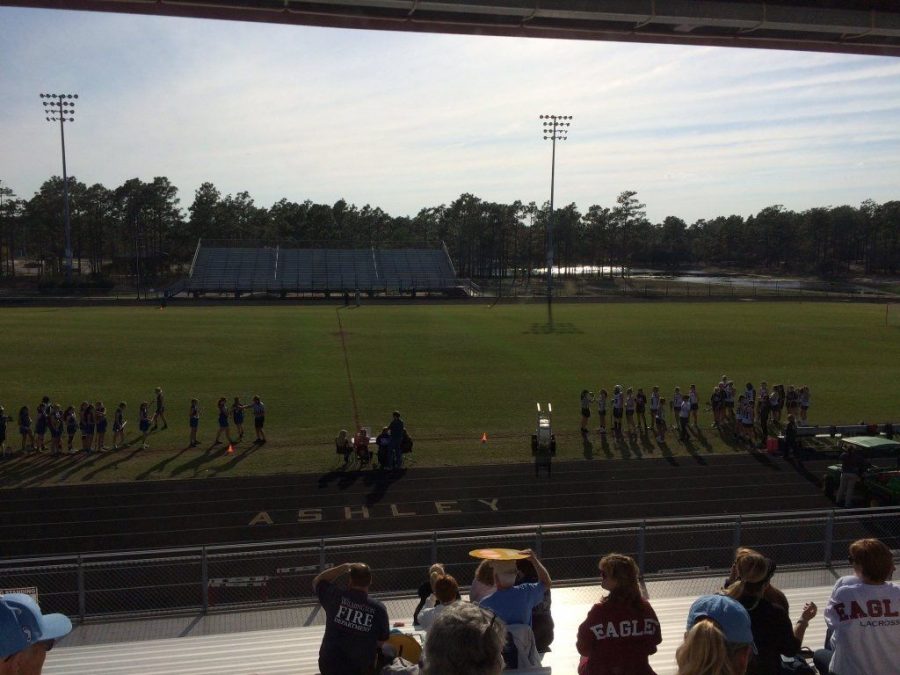 Assistant Sports Editor, Noah Thomas, had a great view at Ashley High School as the mens and womens lacrosse teams took on the Laney Buccaneers.