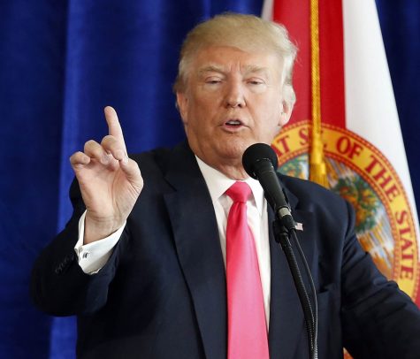 Republican U.S. Presidential candidate Donald Trump holds a press conference at Trump National Doral July 27, 2016 in Miami, Fla. (Charles Trainor Jr./Miami Herald/TNS)