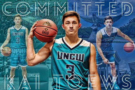 Kai Toews posted this graphic to his Twitter profile on Monday, Sept. 25 to confirm his verbal commitment to UNCW basketball.