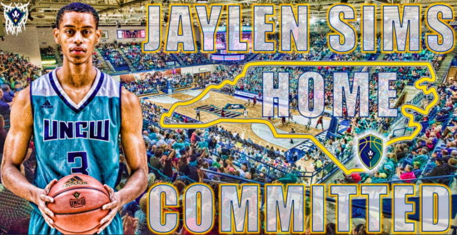 Charlotte native Jaylen Sims announced his commitment to UNCW basketball earlier this week