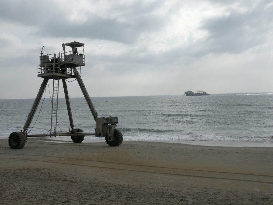 Beach nourishment ongoing along North Carolina's beaches