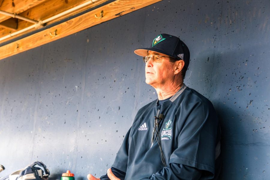 UNCW head baseball coach Mark Scalf returns for his 27th season with the Seahawks. He spoke with media on Feb. 7 at the team's annual media day.