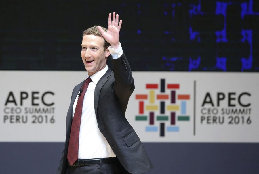 Founder and CEO of Facebook Mark Zuckerberg participates in the APEC CEO Summit on November 19, 2016, in Lima, Peru. A data mining firms alleged misuse of Facebook user data is ballooning into one of the highest-profile crises that the social media giant has ever faced. 