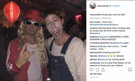 Screenshot of Shaun White's deleted Instagram post.