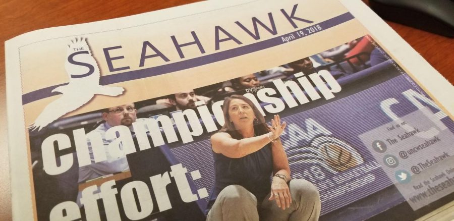 A previous print edition of The Seahawk