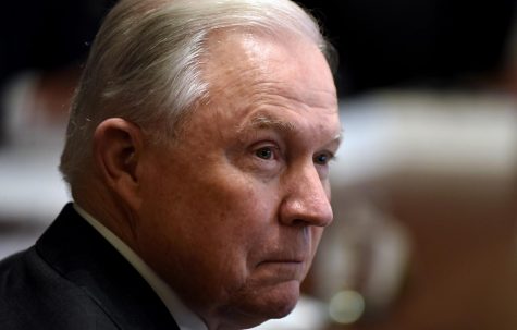 Attorney General Jeff Sessions looks on during a cabinet meeting in the Cabinet Room at the White House Oct. 17, 2018 in Washington, D.C. (Olivier Douliery/Abaca Press/TNS)