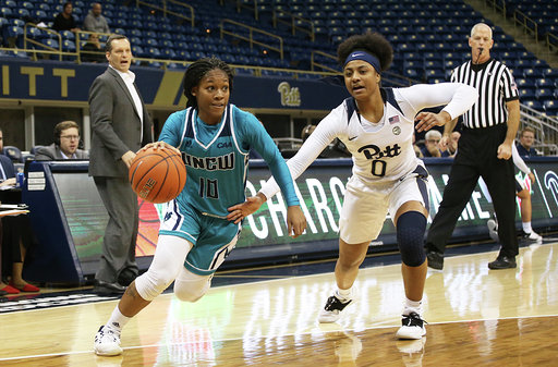 Dec 18, 2018; Pittsburgh, PA, USA;  The UNC Wilmington Seahawks womens basketball team plays the Pittsburgh Panthers at the Petersen Events Center. Mandatory Credit: Charles LeClaire