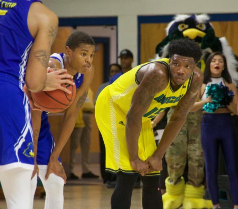 Devontae Cacok (15) during UNCW's home matchup with Delaware on Jan. 10, 2019.
