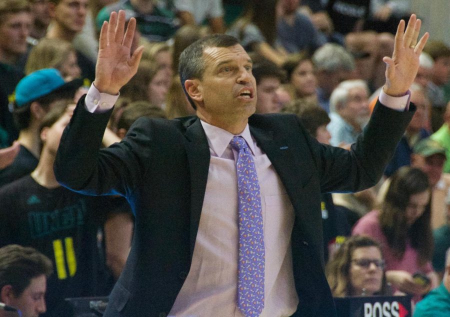 UNCW head coach C.B. McGrath