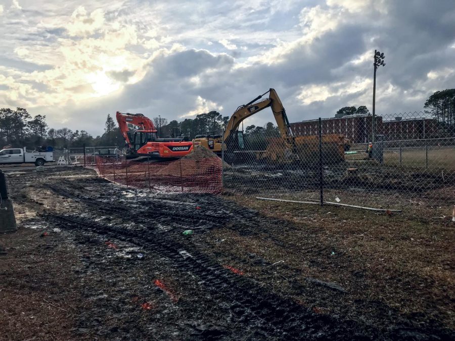 Demolition of the University Apartments took place in early January.