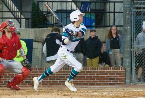 Noah Bridges (22) during UNCW's contest against N.C. State at Brooks Field on April 16, 2019.