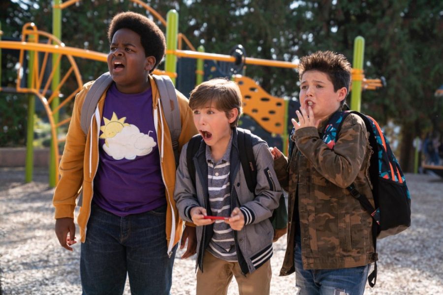 Keith L. Williams, at left, Jacob Tremblay and Brady Noon in Good Boys. [Universal Pictures]