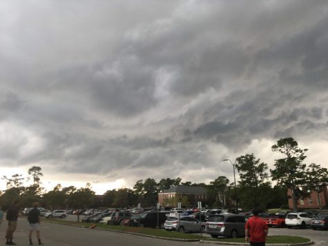 Hurricane Dorian approaching UNC Wilmington's campus on Sept. #, 2019