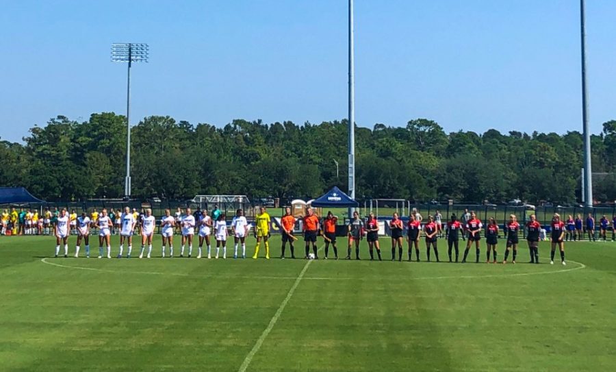UNCW womens soccer pregame vs. Northeastern on Sep. 29, 2019