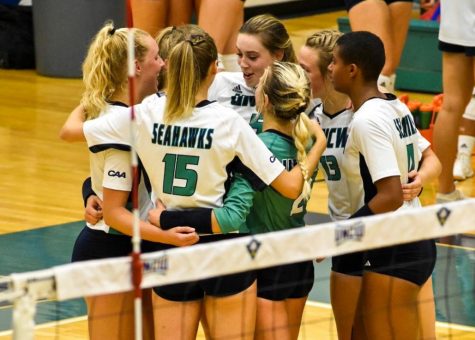 UNCW during its match against William & Mary on Oct. 4, 2019. 