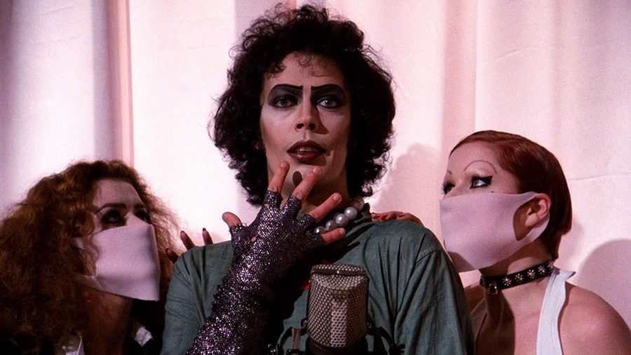 Tim Curry, Nell Campbell and Patricia Quinn star in The Rocky Horror Picture Show in 1975. [20TH CENTURY FOX]