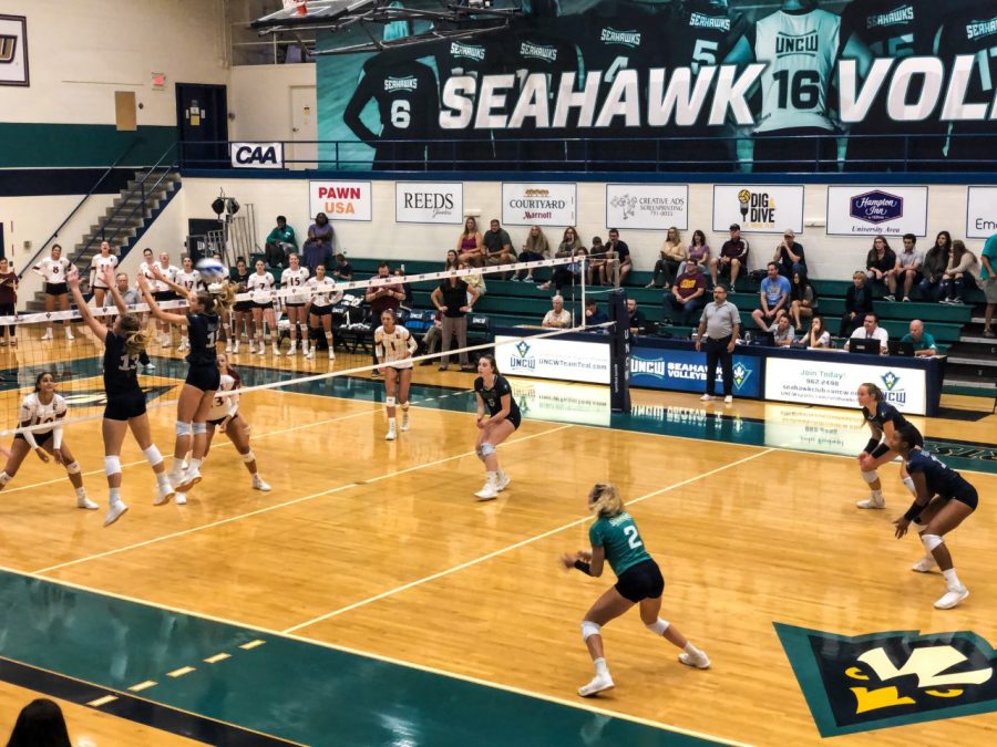 UNCW during its match against Elon on Oct. 6, 2019.