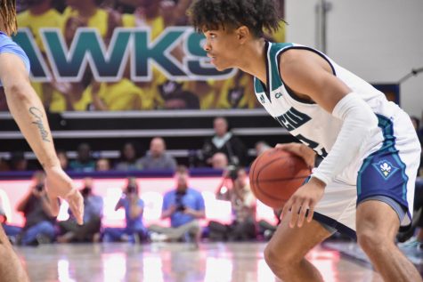 Shykeim Phillips during UNCW's matchup with North Carolina on Nov. 8, 2019 at Trask Coliseum.