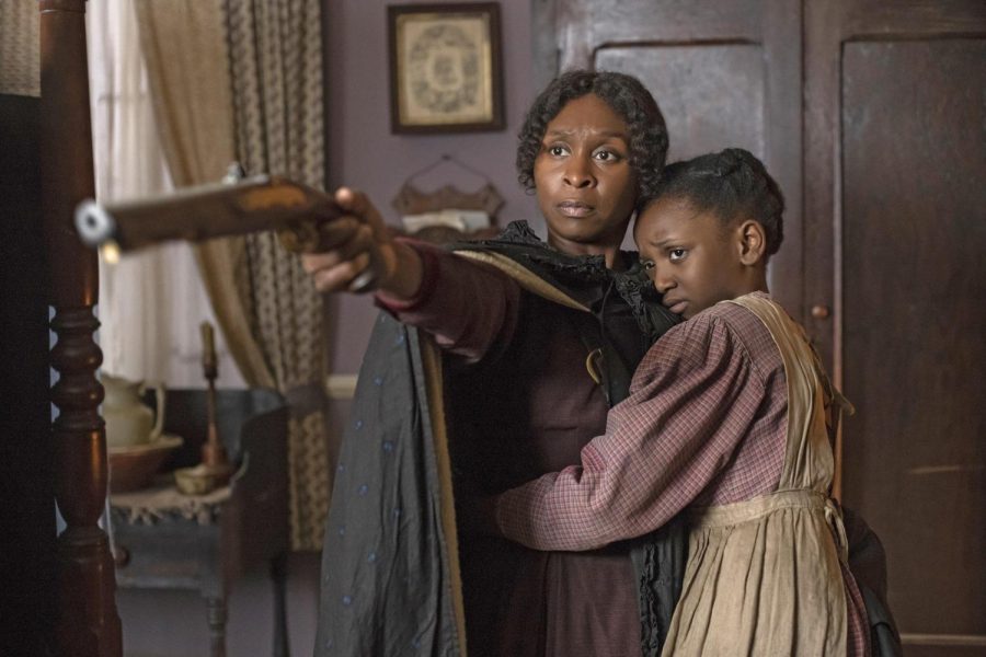 Cynthia Erivo as Harriet Tubman and Aria Brooks as Anger at age 8 in Harriet [Focus Features]