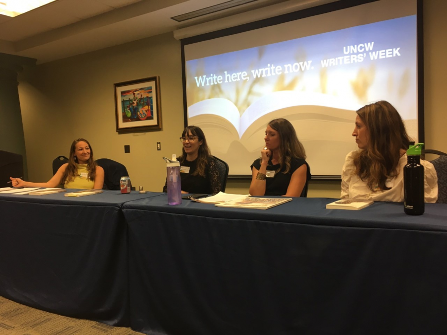 Writers Week Publishing Panel participants, from left to right: Morgan Davis, Cameron Dezen Hammon, Emily Smith, and Beth Staples.
