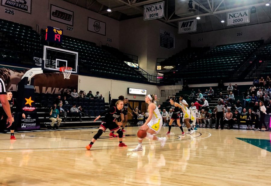 UNCW womens basketball against Northeastern on Feb. 28, 2020 at Trask Coliseum