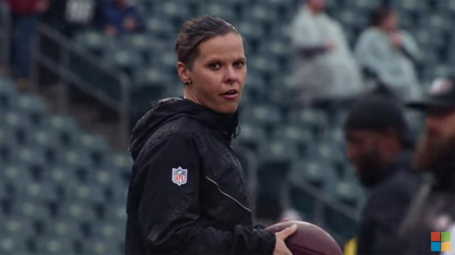 Katie+Sowers%2C+an+offensive+assistant+with+the+San+Francisco+49ers%2C+is+the+first+woman+to+coach+in+the+Super+Bowl.+