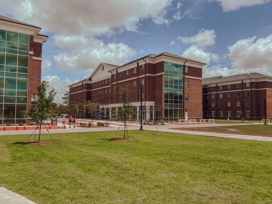 Pelican Hall and Sandpiper Hall are two of the four new housing options which opened fall 2020 at UNCW. 
