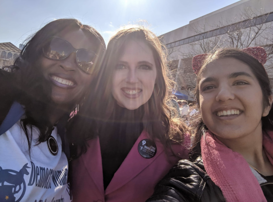 Wadsworth at the 2020 Womens march in Raleigh. 