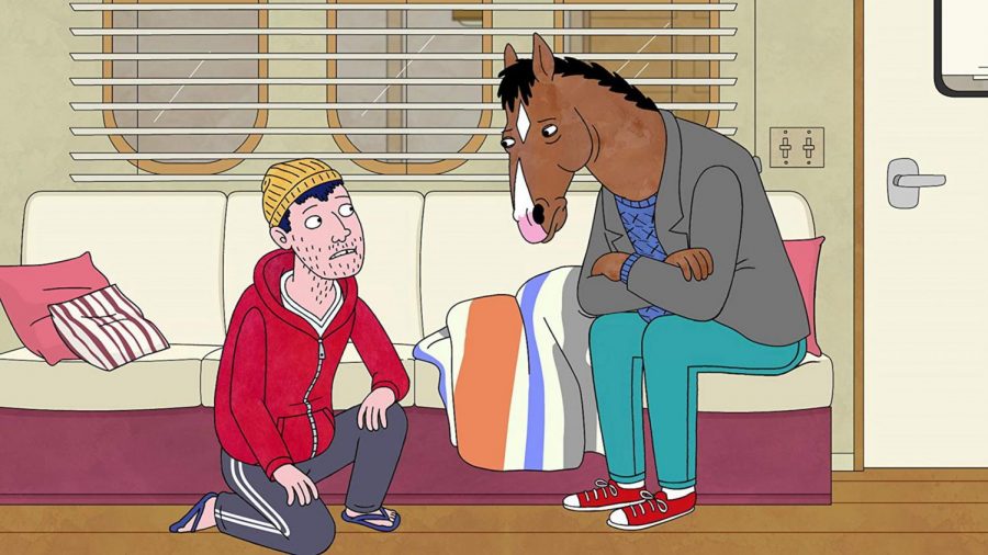 BoJack Horseman (2014-2020) on Netflix. Animated anthropomorphic characters voiced by Will Arnett, Aaron Paul, Paul F. Tompkins, Amy Sedaris and Alison Brie should be enough to get you to tune in. At 77 episodes and six seasons you can blast through the series in a weekend or two. I find BoJack (character and show alike) not only endearing but intriguing. A washed-up (arguably despicable) has-been, who actually grows and changes in the end? Learning that we are more than what people expect us to be and that you can always turn it around.

USA