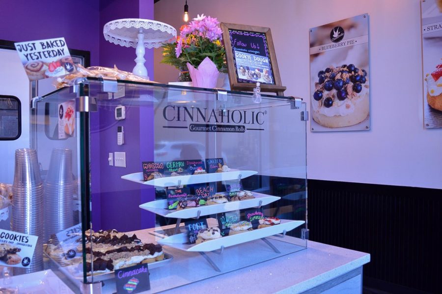 A display inside Cinnaholic.