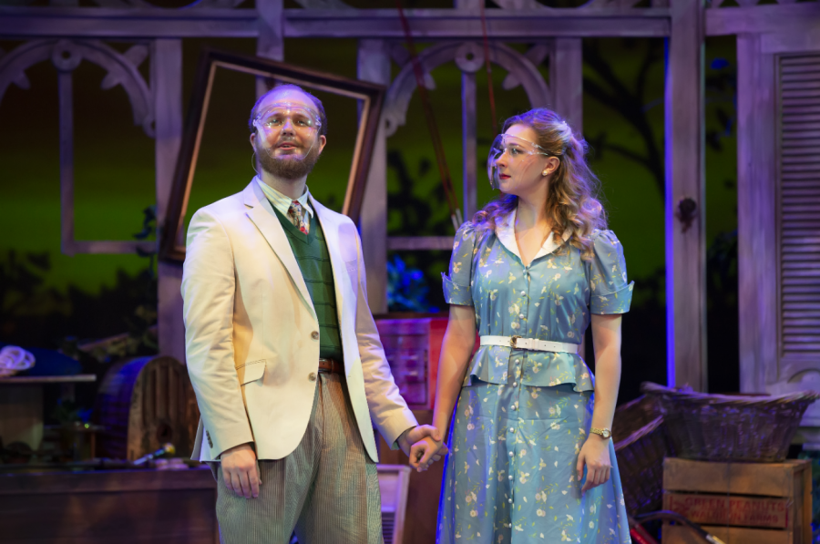 Davis Wood and Meghan McDonald star in the UNCW Department of Theatres production of Talleys Folly.
