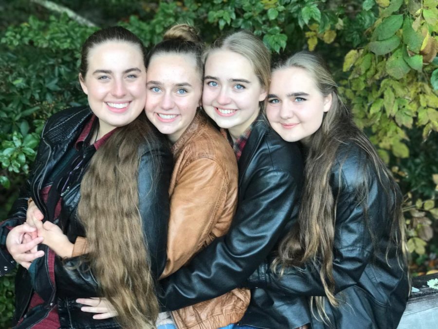 Pictured, from left, Serah Culler and her sisters Layla, Sophia, and Alexandra.