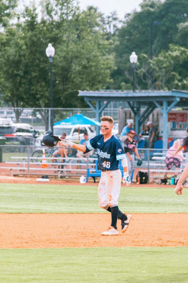 Taber Mongero during the Wilmington Sharks game on June 13, 2021, at Buck Hardee Field.