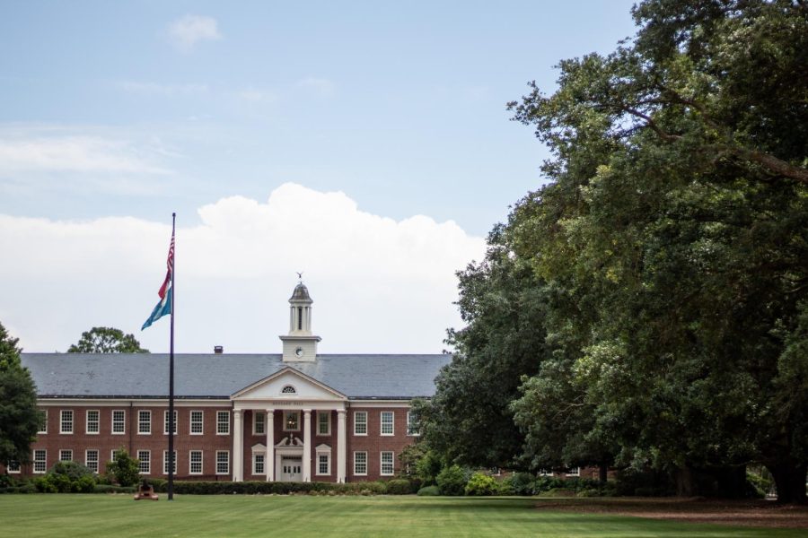 The front of Hoggard Hall.