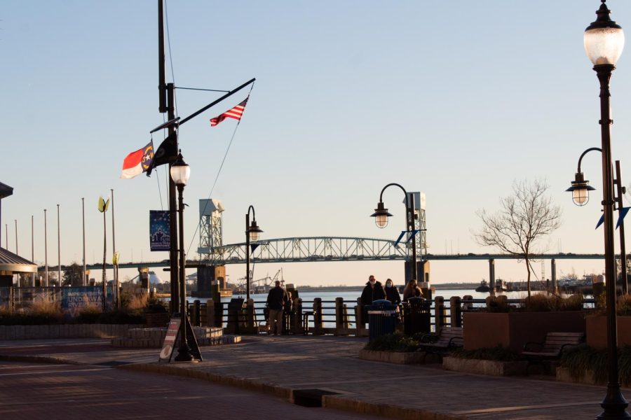 The riverwalk in Wilmington N.C.