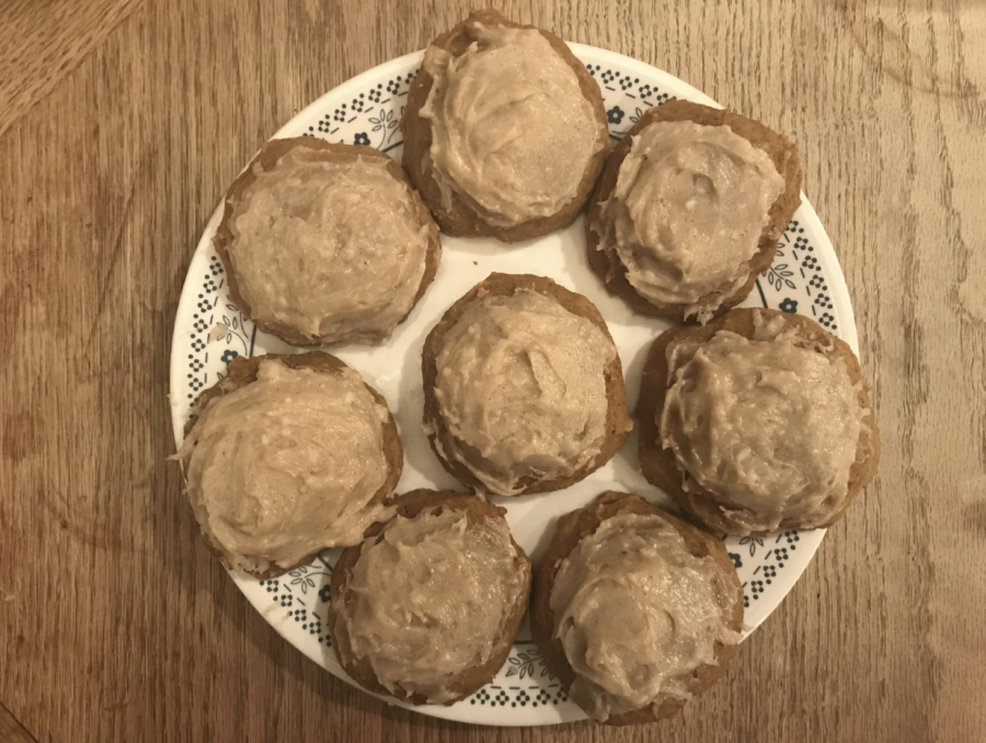 Homemade pumpkin cookies: the finished product.