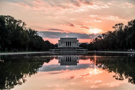 Sunset View of Washington, DC. 