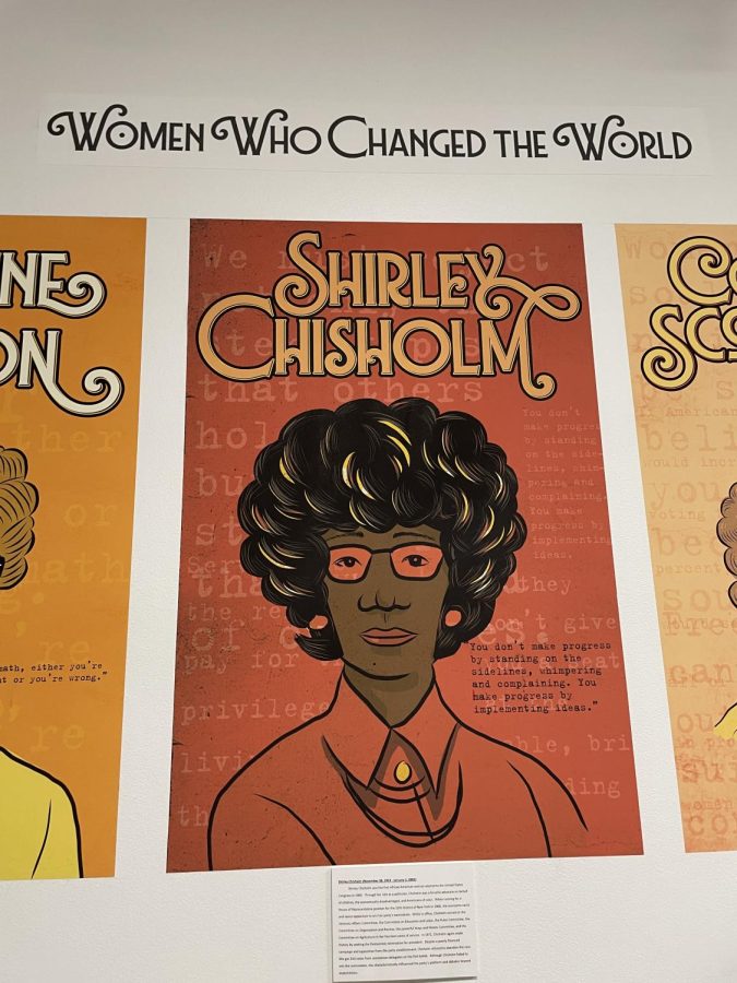 Women Who Changed the World is the name of the exhibit in Randal Library that features female activists and movement leaders. 