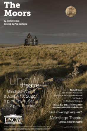 UNCW theatres production of The Moors opens on March 31. 