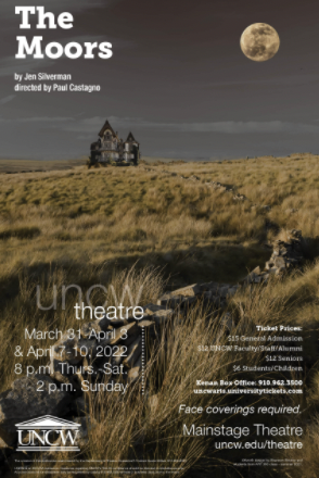 UNCW theatre's production of 'The Moors' opens on March 31. 