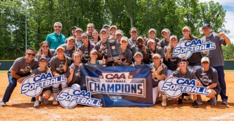 UNCW Softball after winning the 2022 CAA Championship on Mar. 14, 2022.