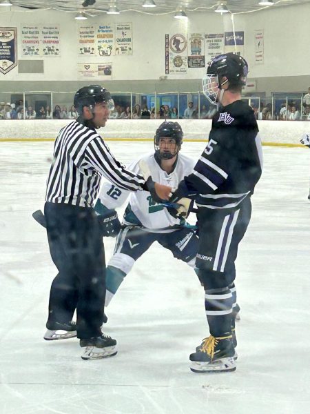The UNCW Ice Hockey team kick off their first game of the season. 