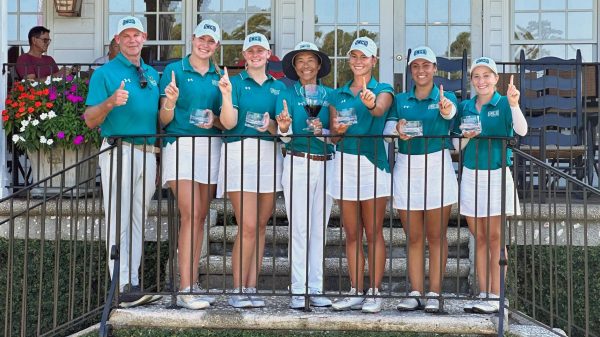 UNCW Women's Golf team scores a tournament win at the Golfweek Fall Challenge at the Caledonia Golf and Fish Club on September 12, 2023. (Brandon Sans/UNCWSports.com)