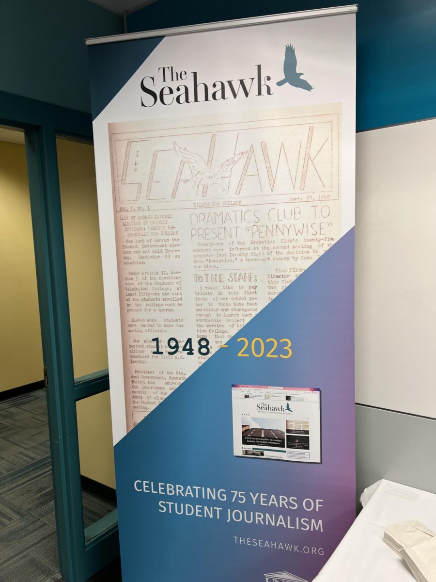 A banner displaying the first edition of The Seahawk.